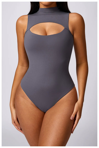 Lila Triangle Fitness Bodysuit