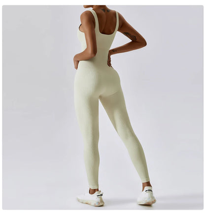 Aurora Ribbed Yoga Jumpsuit