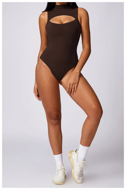 Lila Triangle Fitness Bodysuit