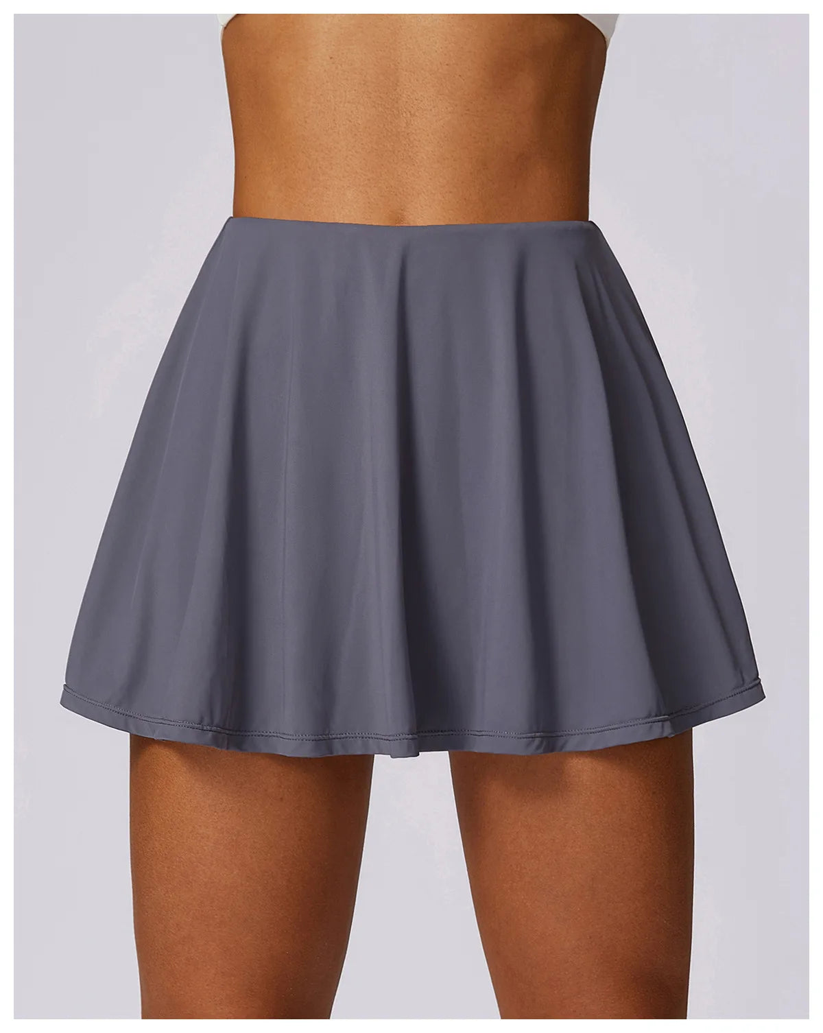 Daphne Solid Tennis Skirt