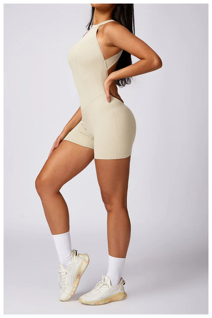 Ariana Backless Fitness Romper