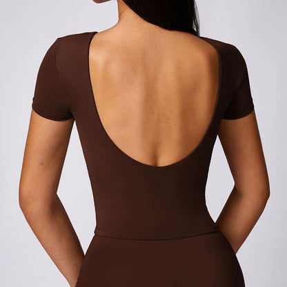 Juliet Backless Yoga Shirt