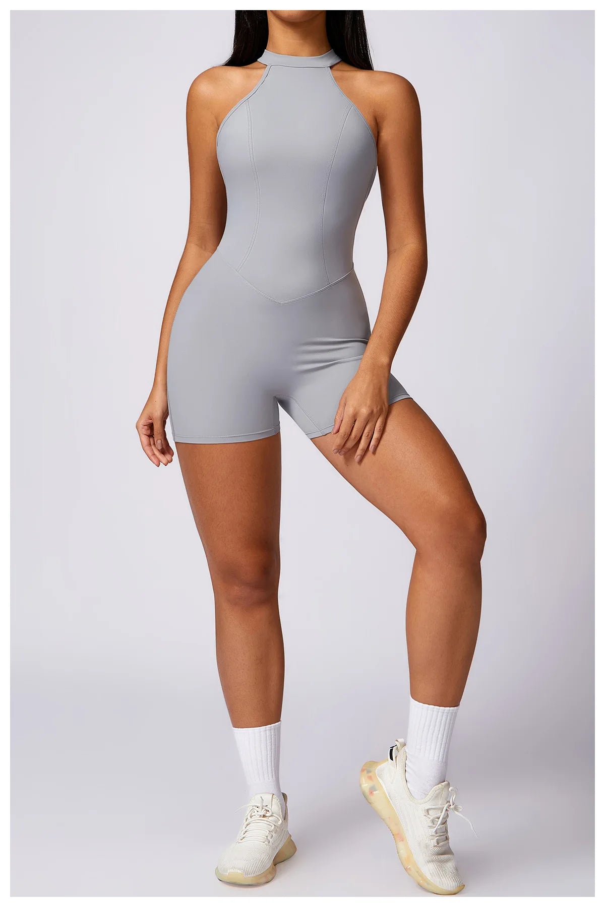 Ariana Backless Fitness Romper