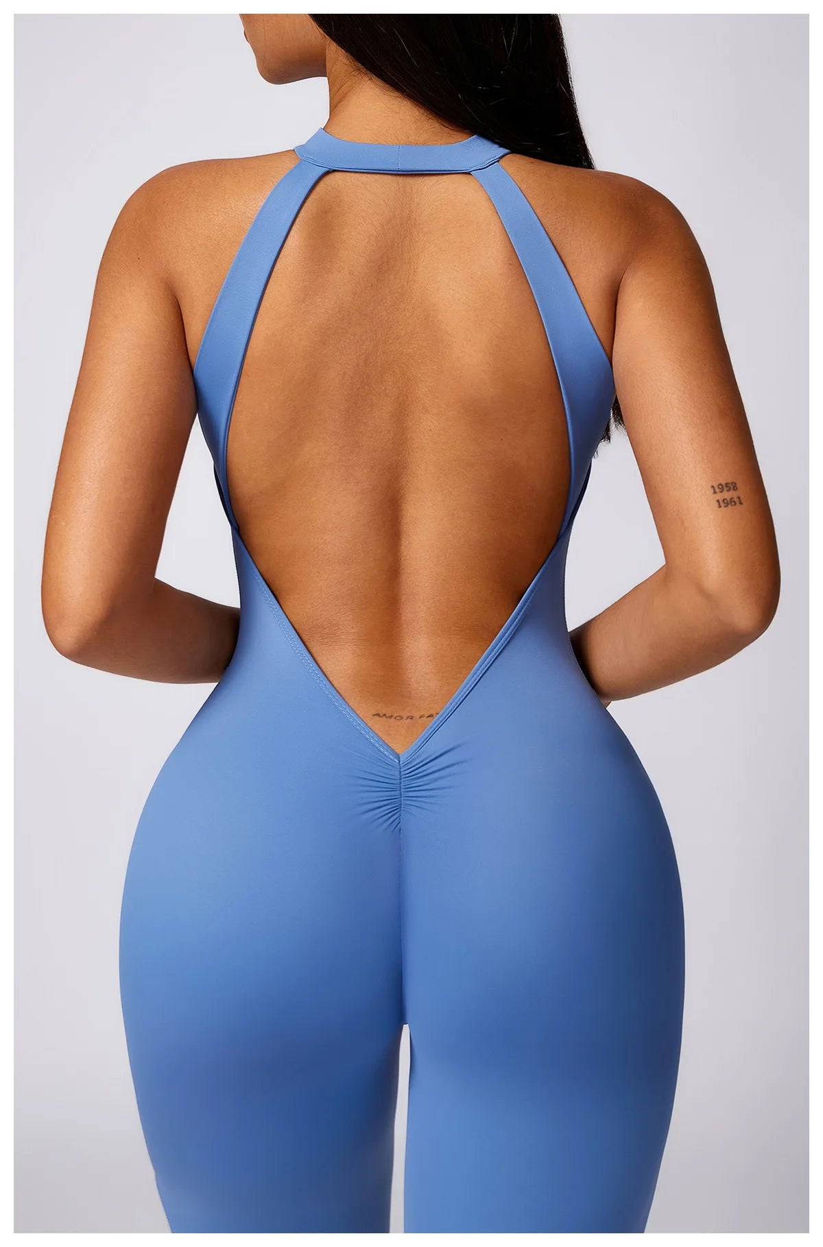 Ruby Backless Gym Bodysuit