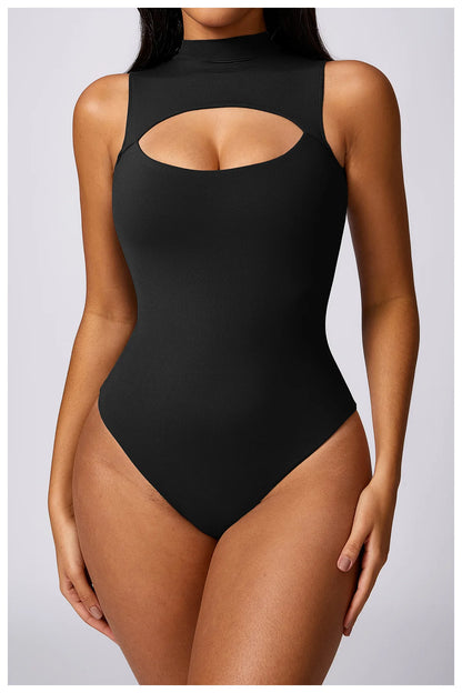 Lila Triangle Fitness Bodysuit