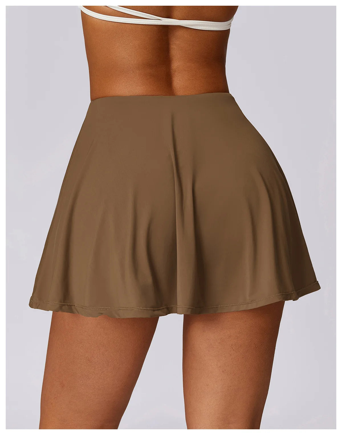 Daphne Solid Tennis Skirt