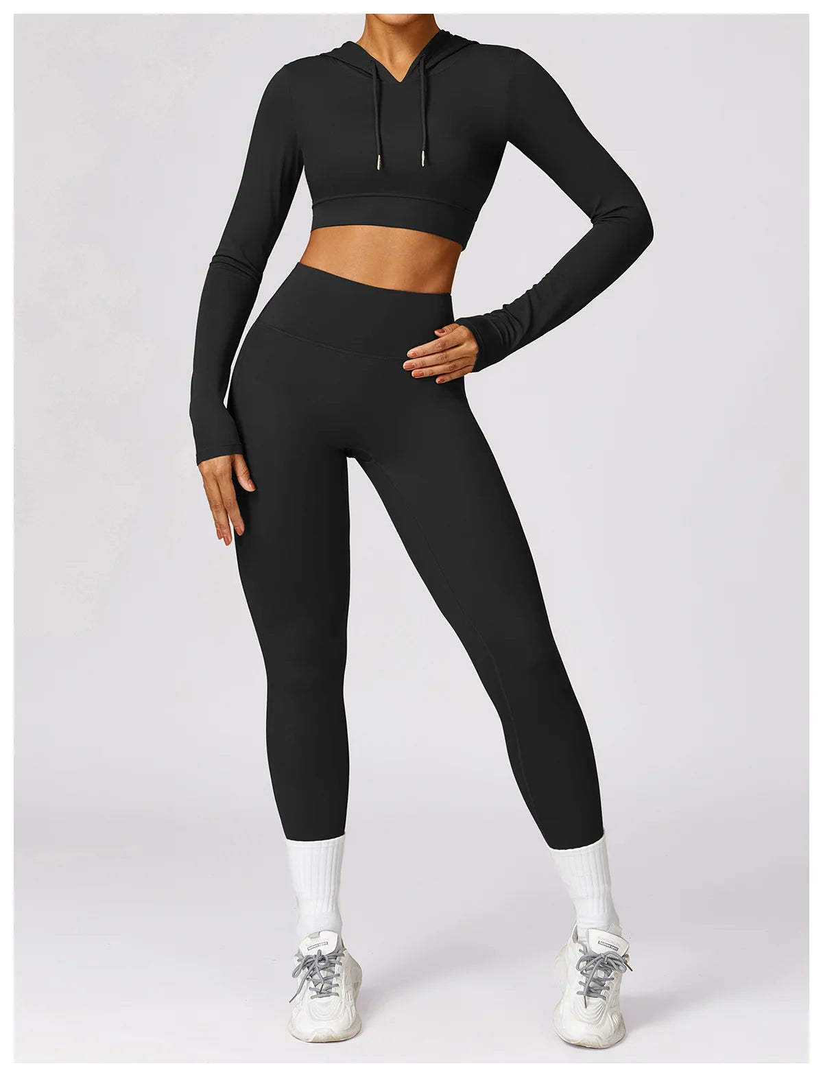 Elena Hooded Workout Top