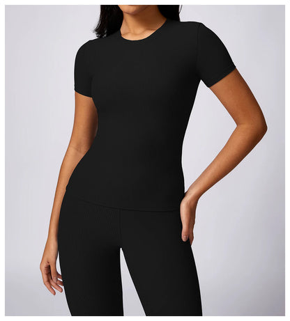 Grace Ribbed Yoga Shirt