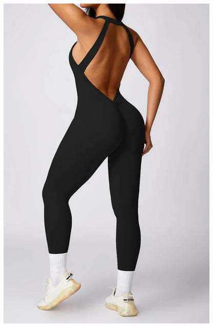 Ruby Backless Gym Bodysuit