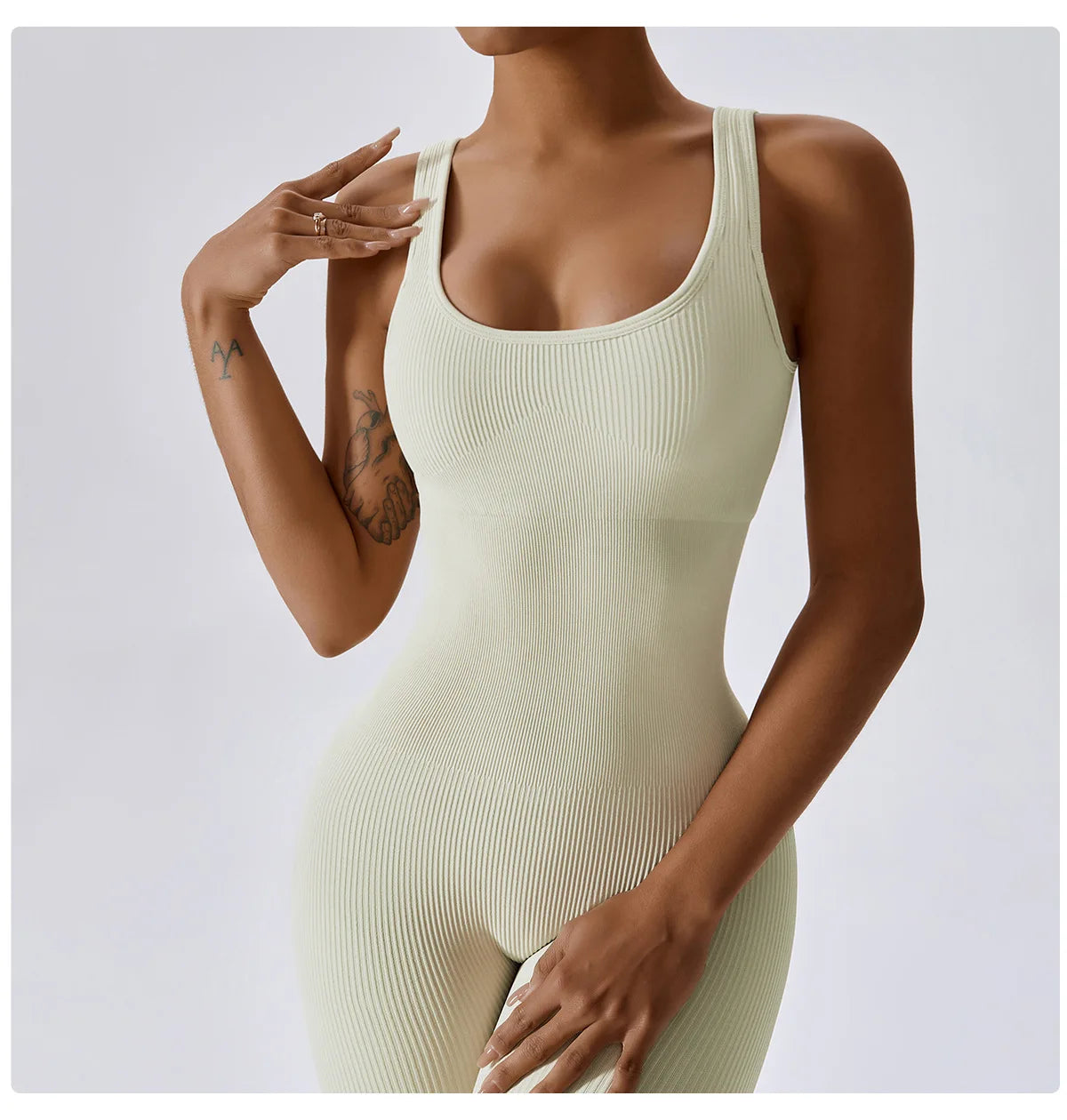 Aurora Ribbed Yoga Jumpsuit