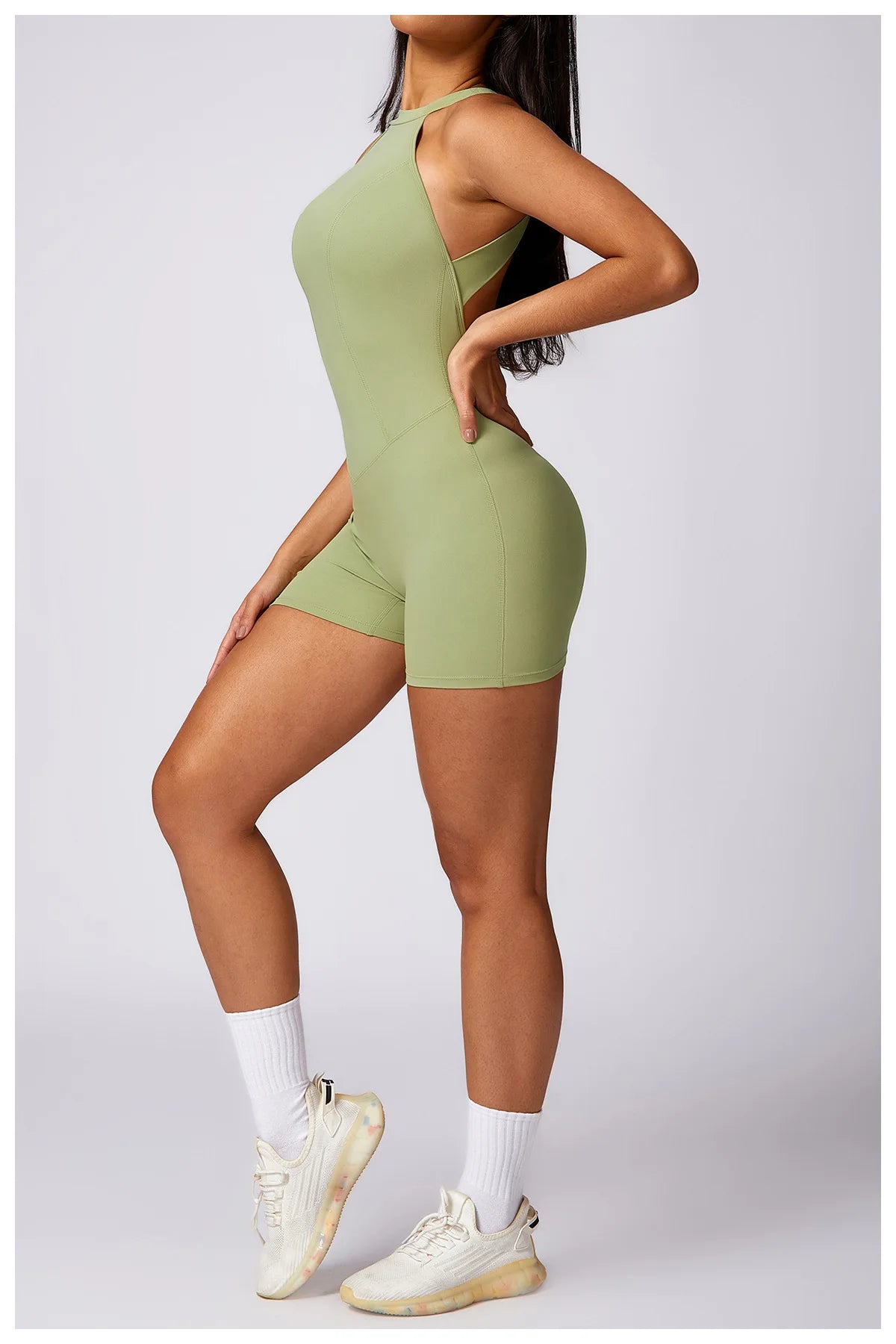 Ariana Backless Fitness Romper