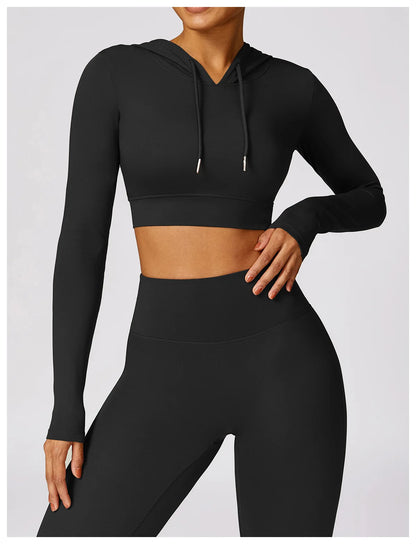 Elena Hooded Workout Top