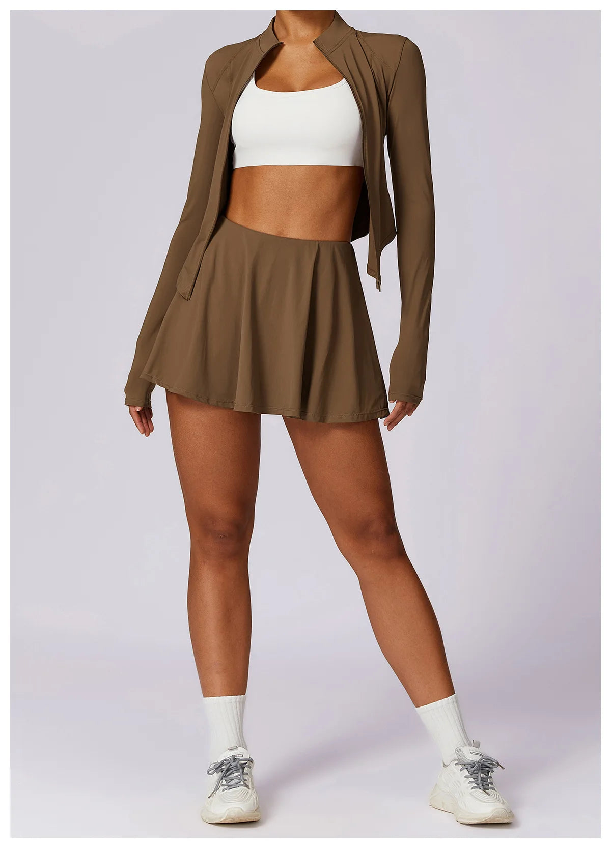 Daphne Solid Tennis Skirt