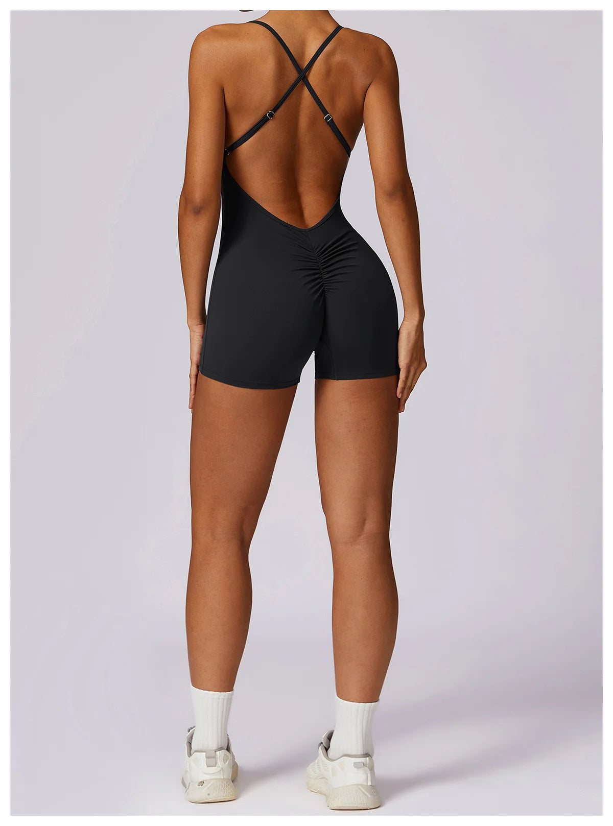 Keira Back V Gym Jumpsuit