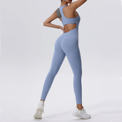 Keira Fitness Zipper Jumpsuit