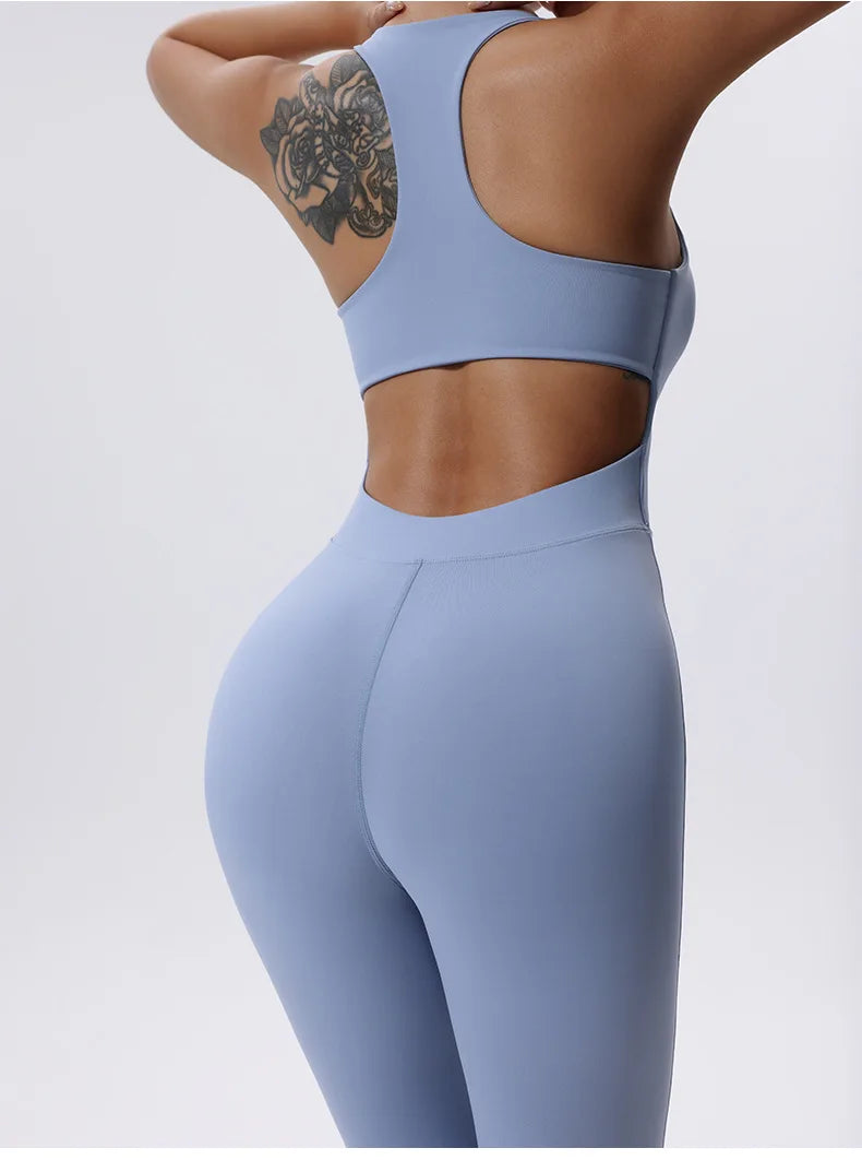 Keira Fitness Zipper Jumpsuit