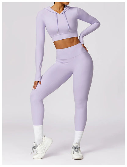 Elena Hooded Workout Top