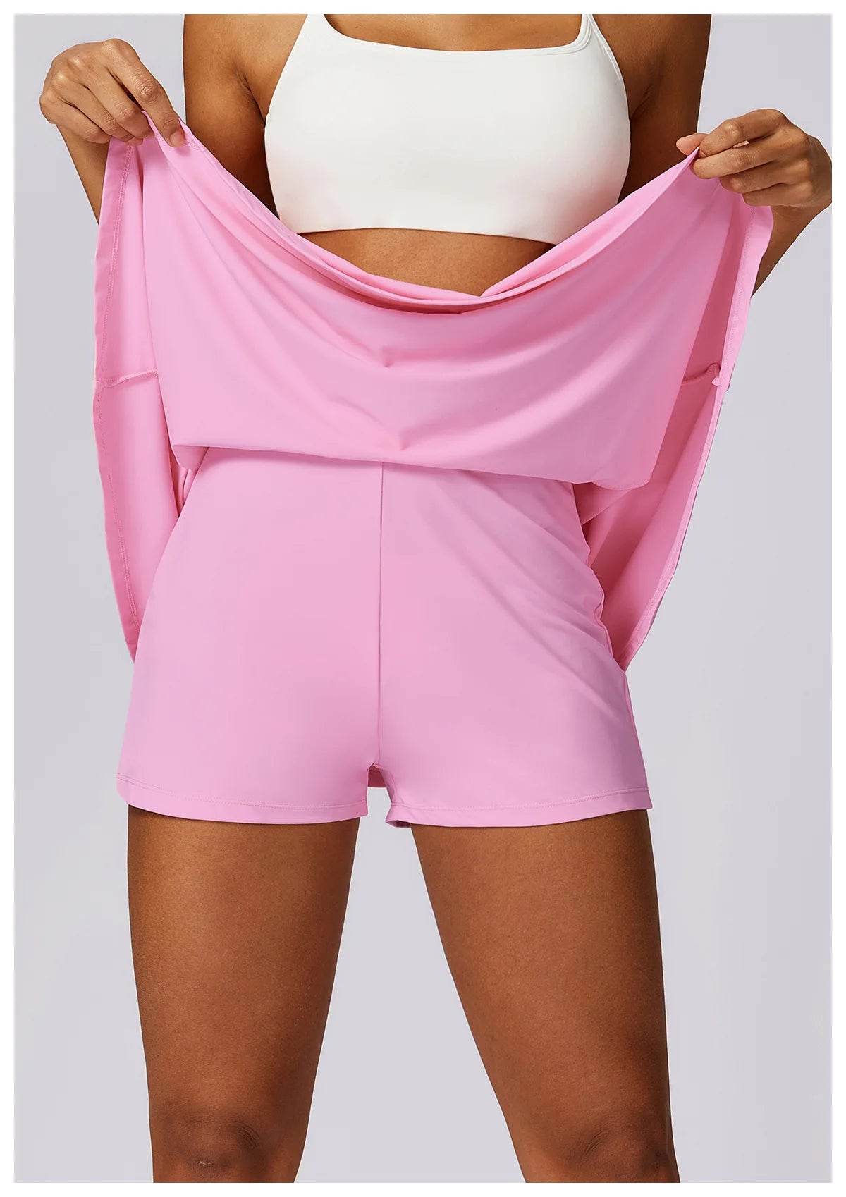 Daphne Solid Tennis Skirt