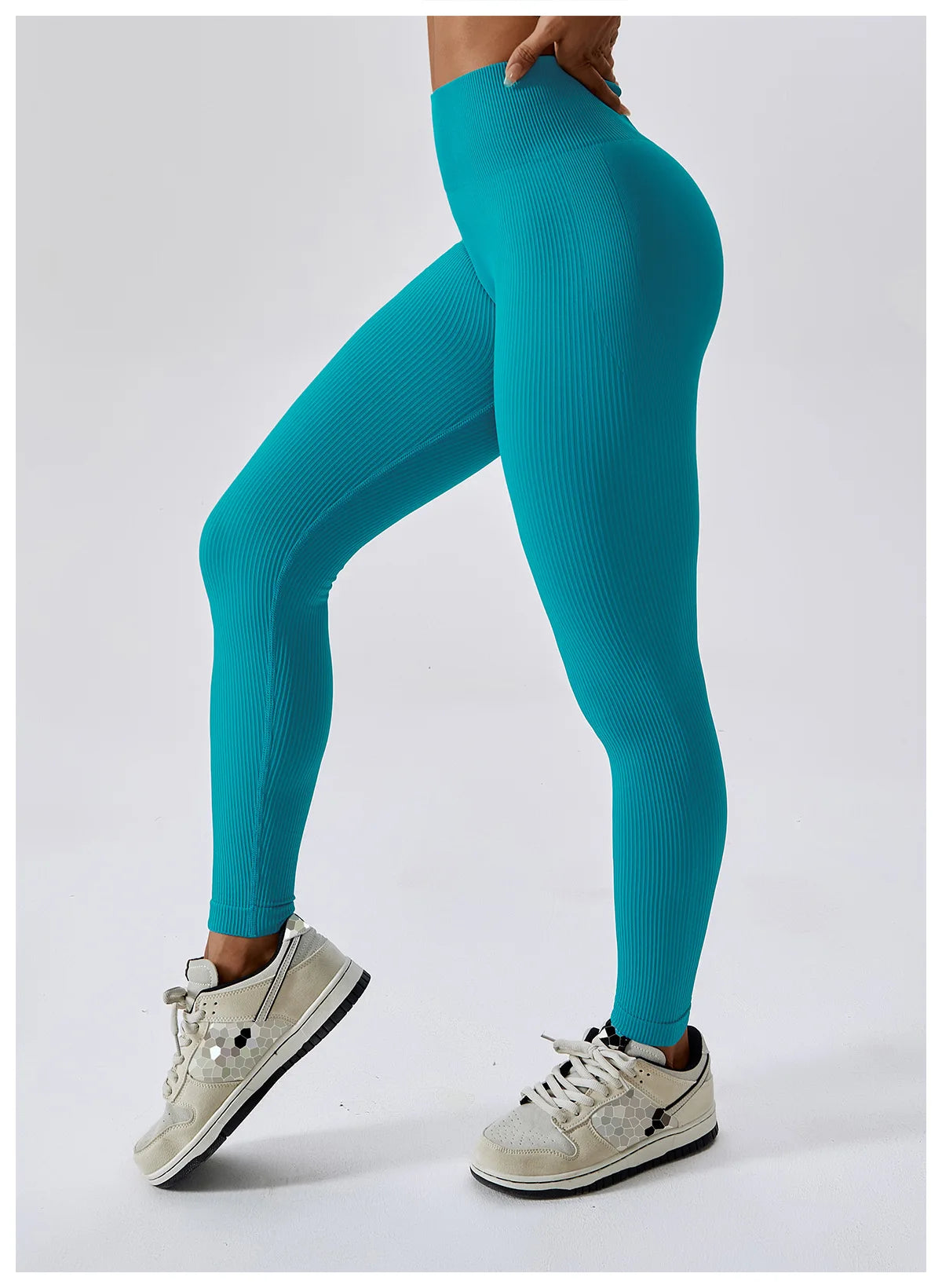 Jade Athletic Ribbed Leggings