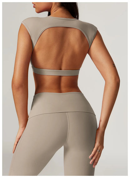 Chloe Backless Yoga Top