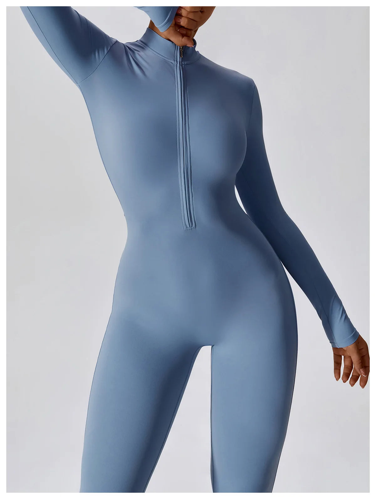 Maya Long Sleeve Fitness Jumpsuit