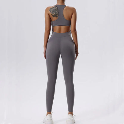 Keira Fitness Zipper Jumpsuit