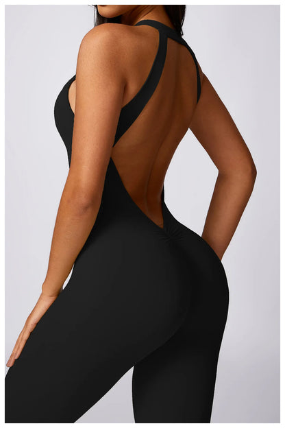 Ruby Backless Gym Bodysuit