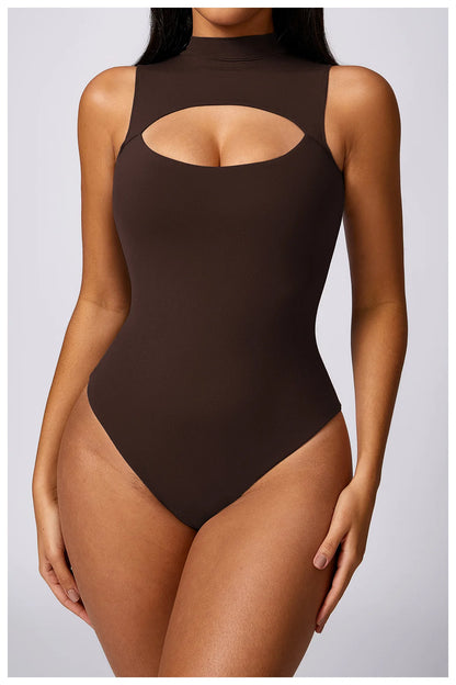 Lila Triangle Fitness Bodysuit