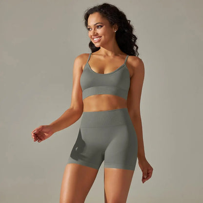 Evelyn Yoga Shorts Set